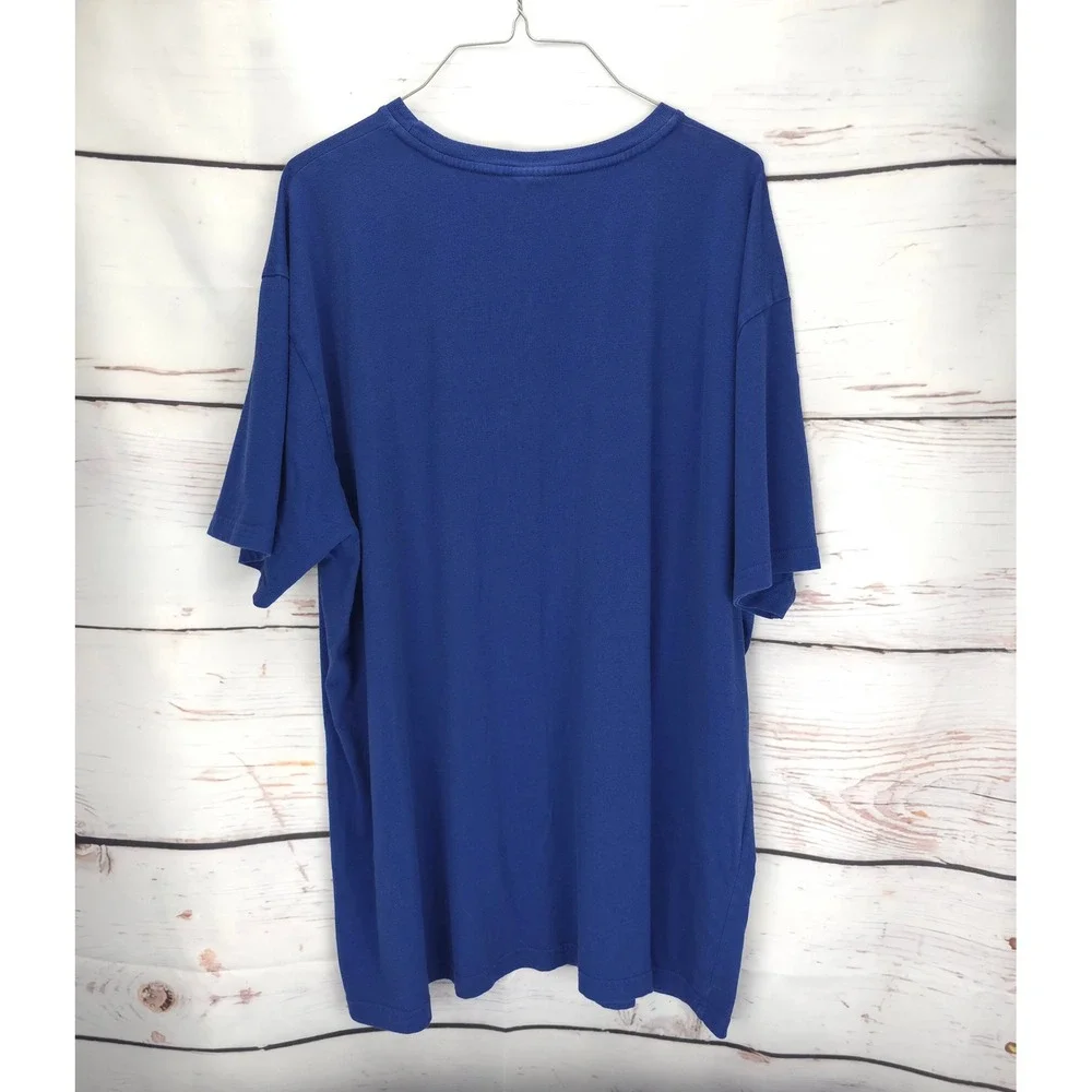 Vintage Y2K Polo Ralph Lauren Mens XXL Blue PRL Snipe‎ Graphic T Shirt Cotton